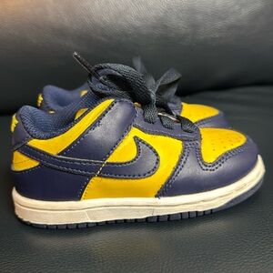 Nike dunk low Michigan size 7C